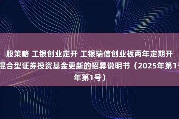 股策略 工银创业定开 工银瑞信创业板两年定期开放混合型证券投资基金更新的招募说明书（2025年第1号）